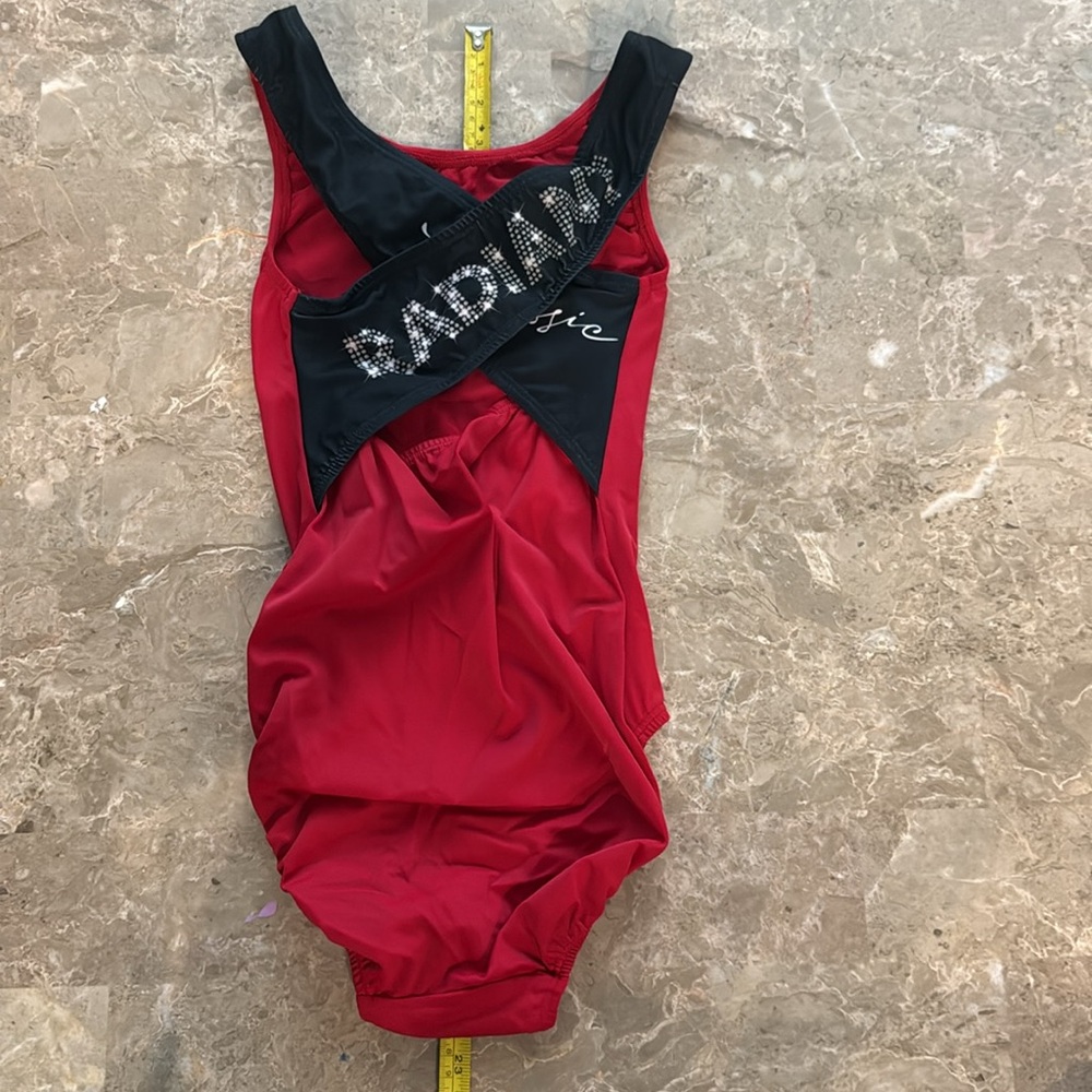 Red Rhinestone Leotard - Picture 2 of 2